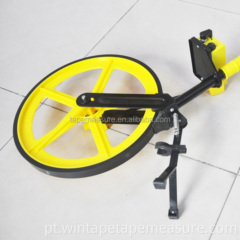 Medidor de roda de distância de comprimento de medição manual amarelo 10000FT Para levantamento profissional